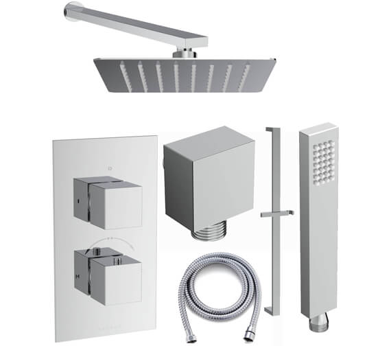 Saneux Tooga 2 Outlet Thermostatic Valve With Shower Kit