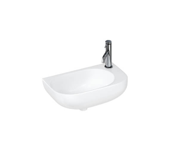 Britton Milan Premium Quality White 1Th Cloakroom Washbasin