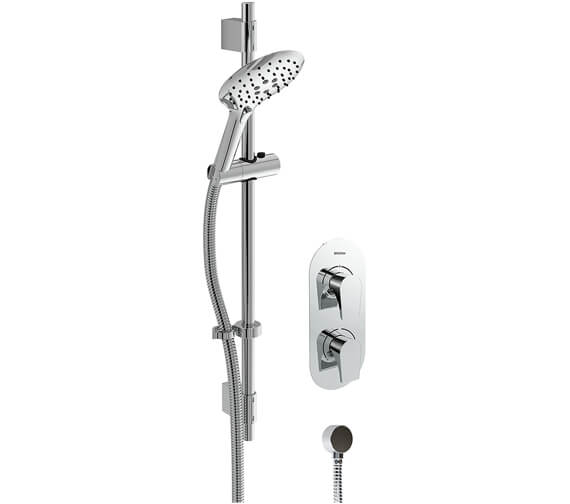 Bristan Hourglass Chrome Shower Pack With Adjustable Riser Kit