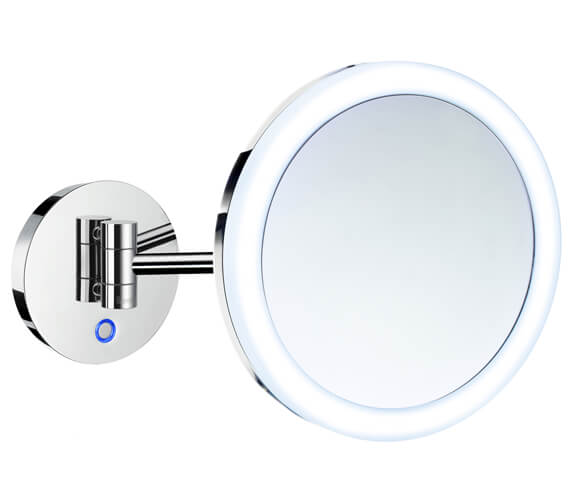 Smedbo Outline Wall Mounted Shaving And Make-Up Mirror With Light