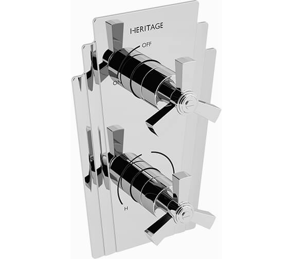 Heritage Gracechurch Chrome Recessed Shower Valve Only