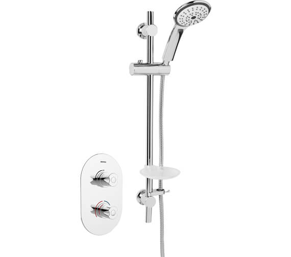 Bristan Artisan Chrome Finish Recessed Thermostatic Dual Control Shower Valve With Kit