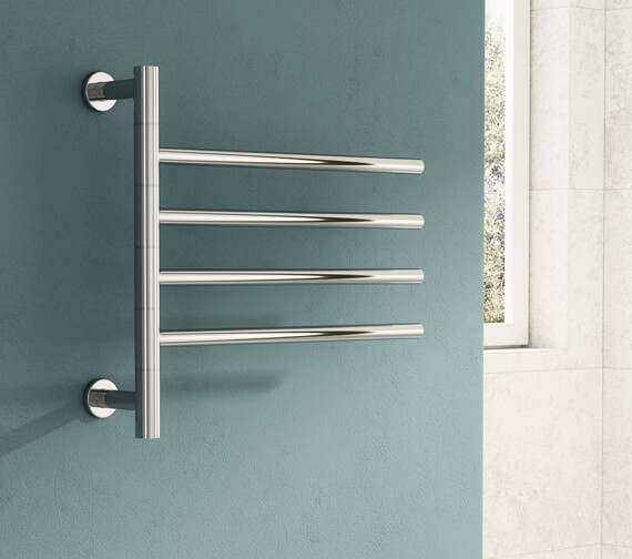 Reina Rance 500 x 475mm Dry Electric Stainless Steel Towel Rail