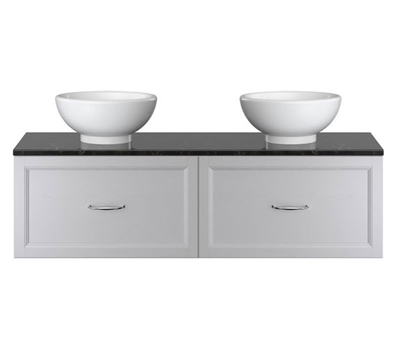 Heritage Caversham Double Wall Hung Vanity Unit With Basin
