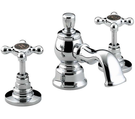 Bristan Trinity 3 TH Chrome Basin Mixer Tap With Pop-Up Waste
