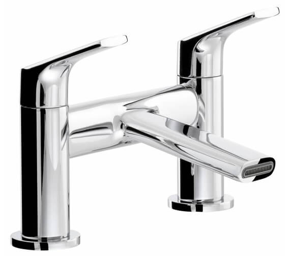 Abode Squire Deck Mounted Chrome Bath Mixer Tap
