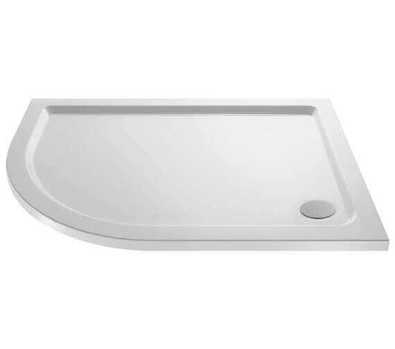Hudson Reed Pearlstone 40mm Slimline ABS Acrylic Offset Quadrant Shower Tray