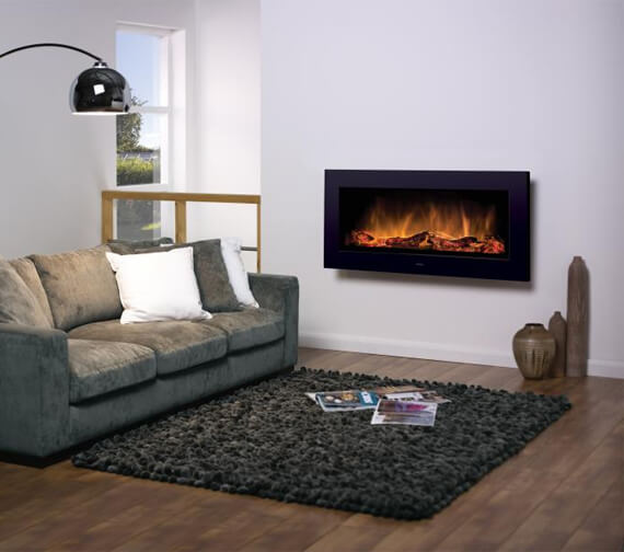 Dimplex SP16 Optiflame Wall Mounted Black Electric Fire