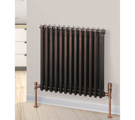 MHS Rads 2 Rails Fitzrovia Horizontal 600mm High 4 Column Radiator ...