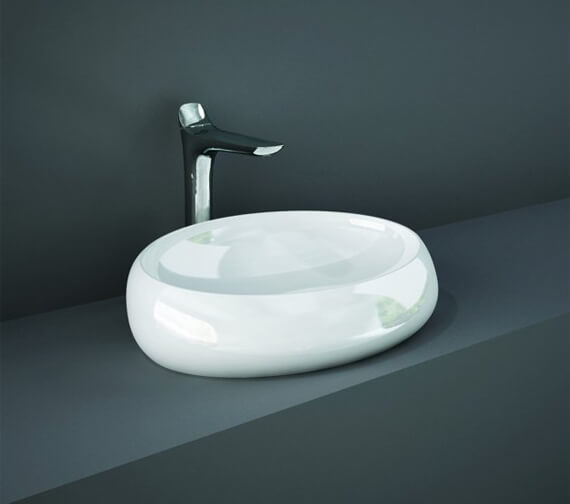 RAK Cloud 600mm Wide Countertop Basin Without Tap Hole