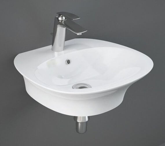 RAK Sensation Wall Hung White Basin With 1 Tap Hole