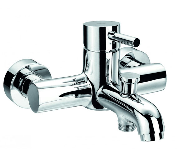 Flova Levo Diamond Chrome Bath-Shower Mixer Tap With Hand Shower Set