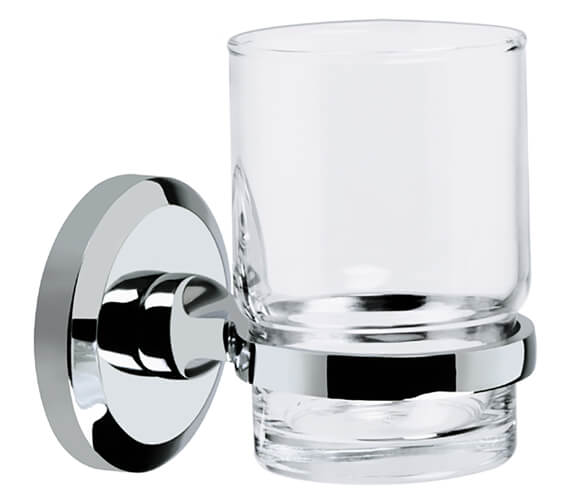 Bristan Solo Chrome Toothbrush And Tumbler Holder