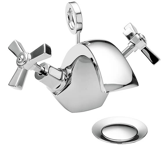 Heritage Gracechurch 1TH Mono Basin Mixer Tap With Chrome Handles