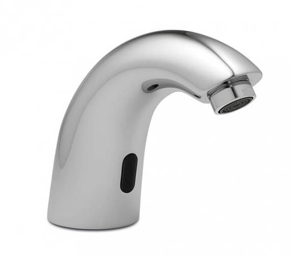 RAK Compact Commercial Curved Deck Mounted Infra Red Chrome Basin Mixer Tap