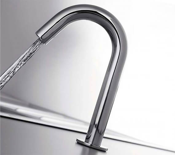 RAK Compact Commercial Tall Curved Deck Mounted Chrome Infra Red Tap