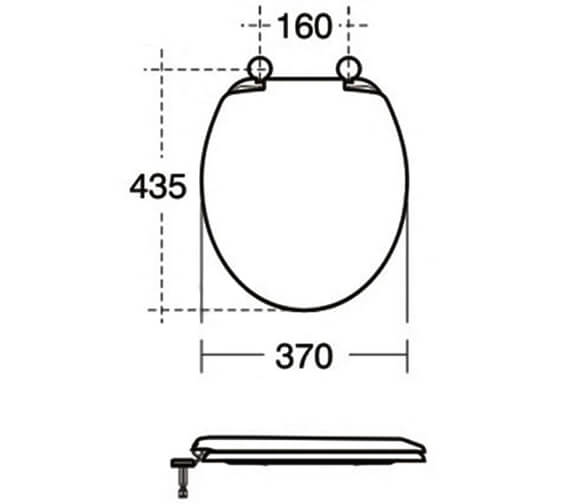 Armitage Shanks Orion Toilet Seat And Cover S404501