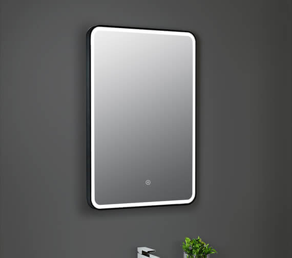 Hudson Reed 500 x 700mm Framed LED Illuminated Touch Sensor Mirror