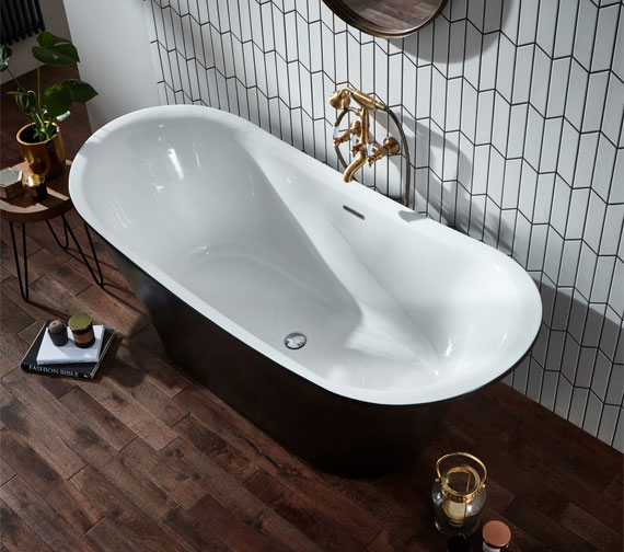 double ended freestanding bath 1800