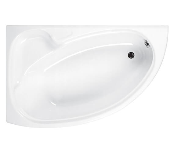 Carron Dove 5mm Acrylic White Corner Bath 1550 x 950mm