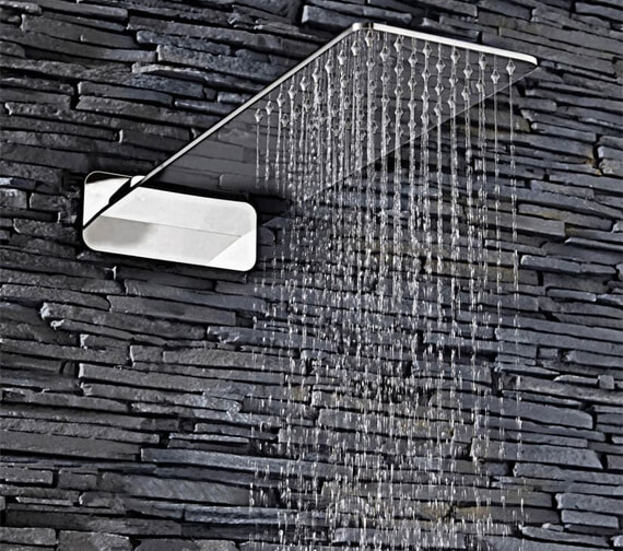 Aqua Edition Ultra Thin Fixed Shower Head With Water Blade