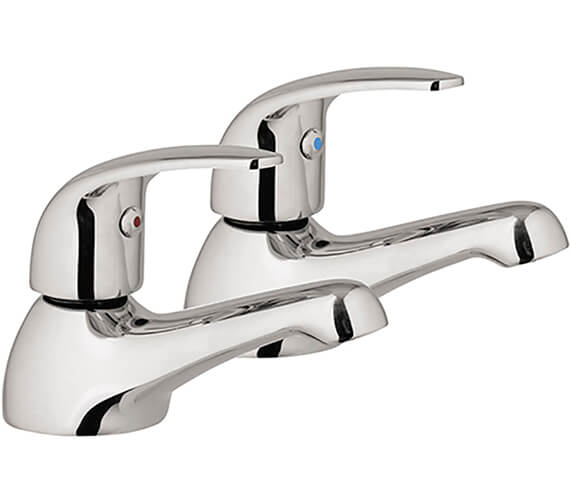 AquaFlow Compact Single Basin Taps With Click Clack Waste