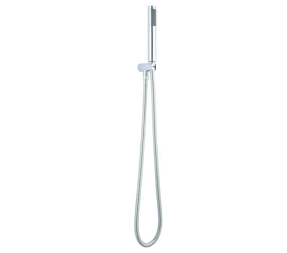 Aqua Round Shower Handset With Outlet Elbow And Parking Bracket