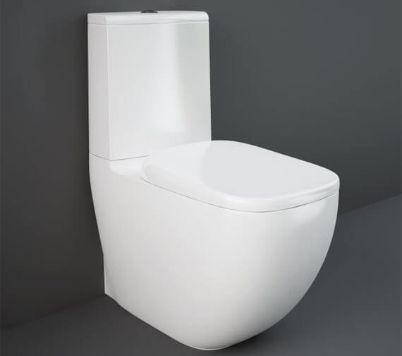 RAK Illusion Rimless Close Coupled White Fully Back To Wall WC With Hidden Fixations