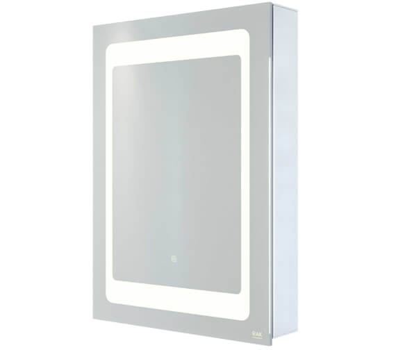 RAK Aphrodite LED Illuminated Single Door Mirrored Cabinet 500 x 700mm