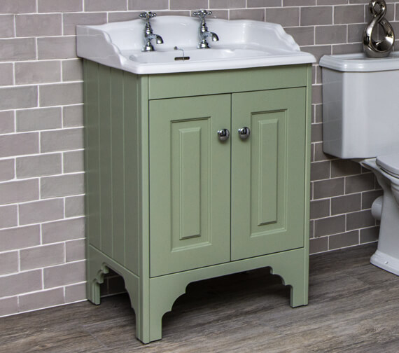 Silverdale Victorian 635mm Painted Cabinet With Basin