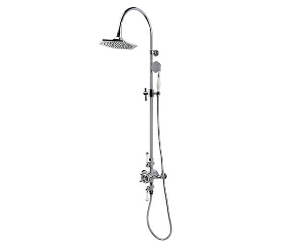 RAK Washington Exposed Thermostatic Shower Column with Fixed Head and Shower Kit