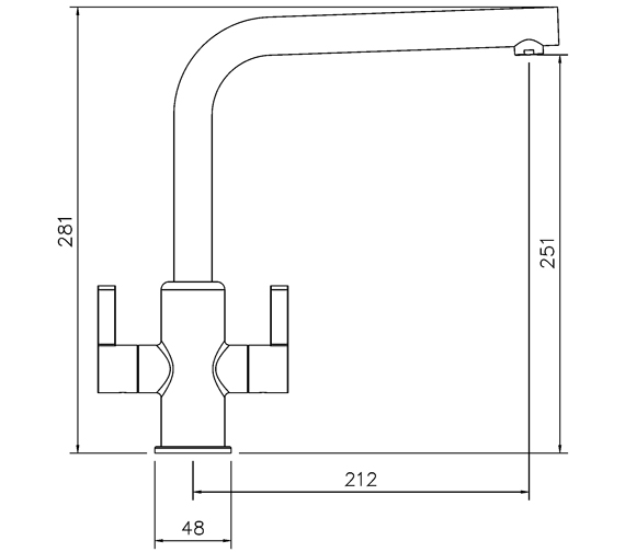 Abode Althia Monobloc Kitchen Mixer Tap