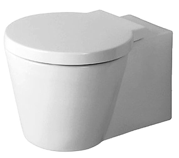 Duravit Starck 1 White Wall Mounted Toilet With Seat And Cover