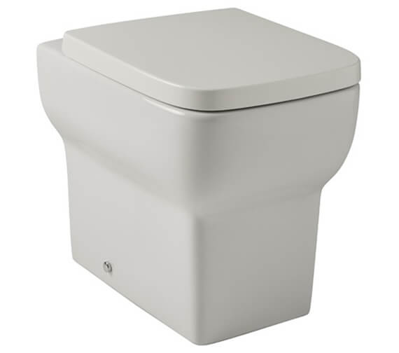 Kartell K-Vit Korsika 488mm White Back-To-Wall WC Pan With Seat