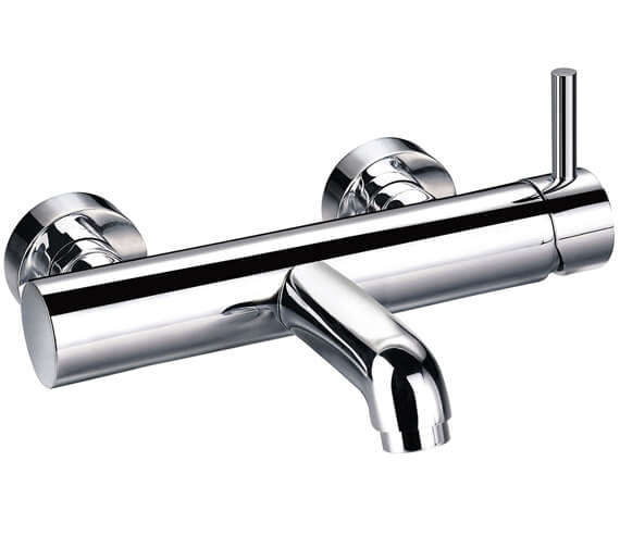 Flova Levo Manual Single Lever Wall Mounted Diamond Chrome Finish Bath Mixer Tap