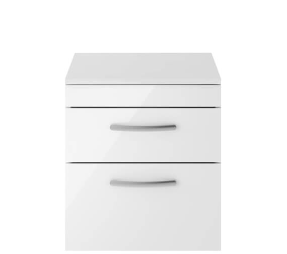 Nuie Athena 2 Drawer Wall Hung Cabinet With Worktop