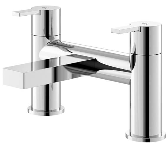 Hudson Reed Willow Chrome Deck Mounted Bath Shower Mixer Tap