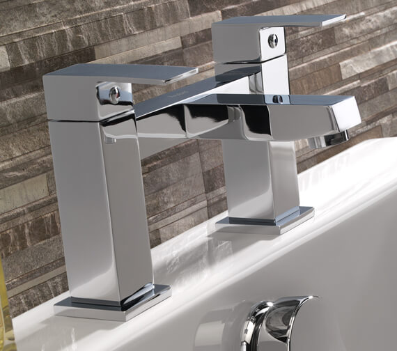Twyford X62 Deck Mount Chrome Bath Shower Mixer Tap