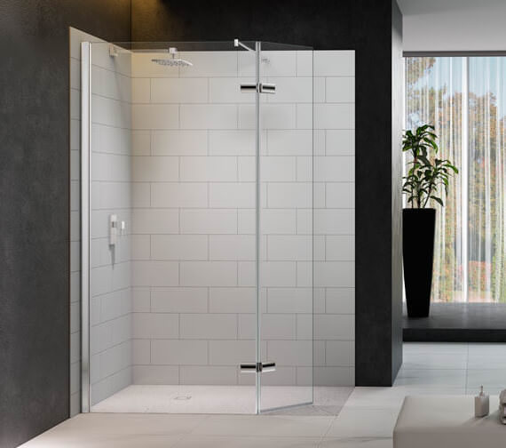 Merlyn 8 Series Wetroom Panel With Hinged Swivel Panel