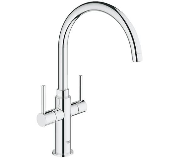 Grohe Ambi Cosmopolitan Chrome Kitchen Sink Mixer Tap With 2 Handle-30190000