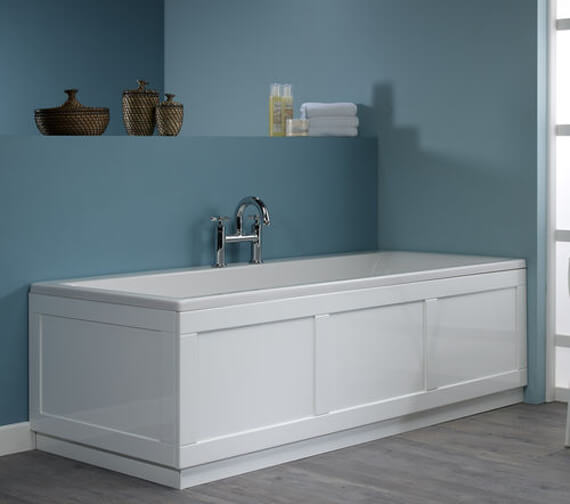 White 1700mm Front Bath Panel, Wooden Bath Panels Cut To Size Uk