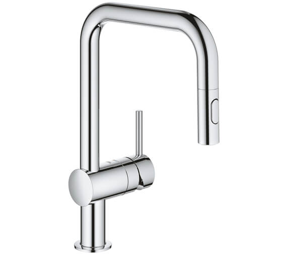 Grohe Minta Pull Out Single Lever Kitchen Sink Mixer Tap