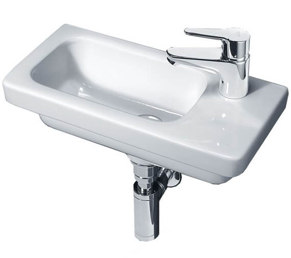 Essential IVY 450mm Slimline Wall Hung Basin With 1 Tap Hole on Right Hand