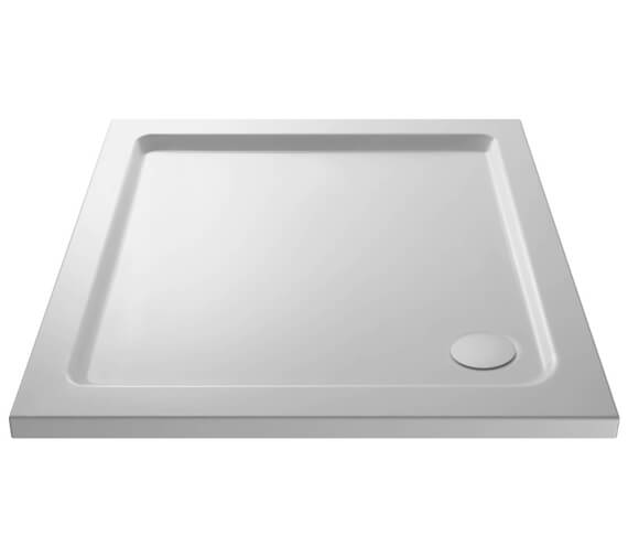 Hudson Reed Pearlstone 40mm Slimline ABS Acrylic Square Shower Tray
