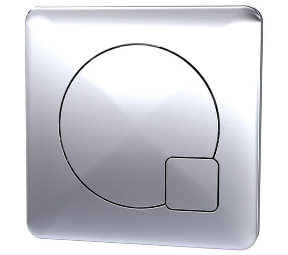 Hudson Reed Square Push Button Dual Flush Plate