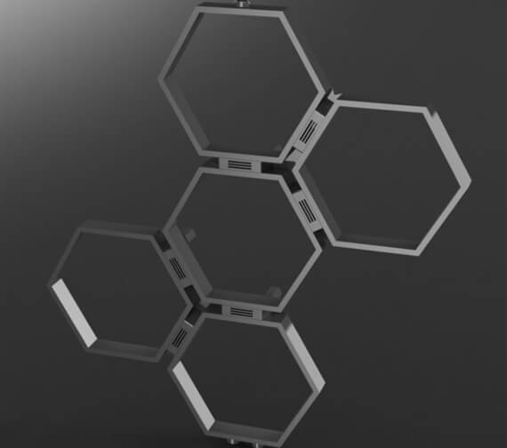 Aeon Honeycomb Stainless Steel Designer Radiator | HON3-S