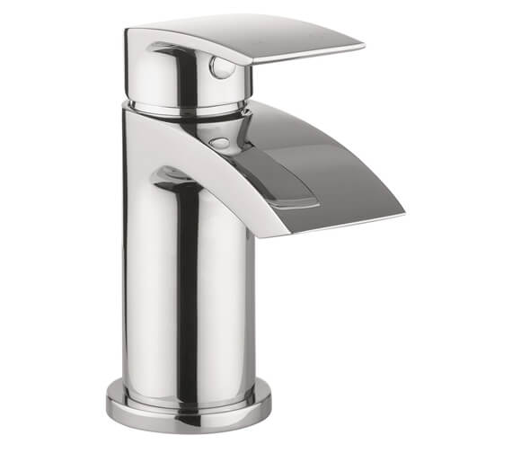 Crosswater Flow Basin Monobloc Chrome Tap With Click Clack Waste