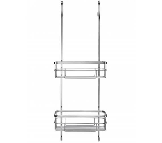 Croydex Brockham Flexi-Fix Two Tier Chrome Hook Over Basket