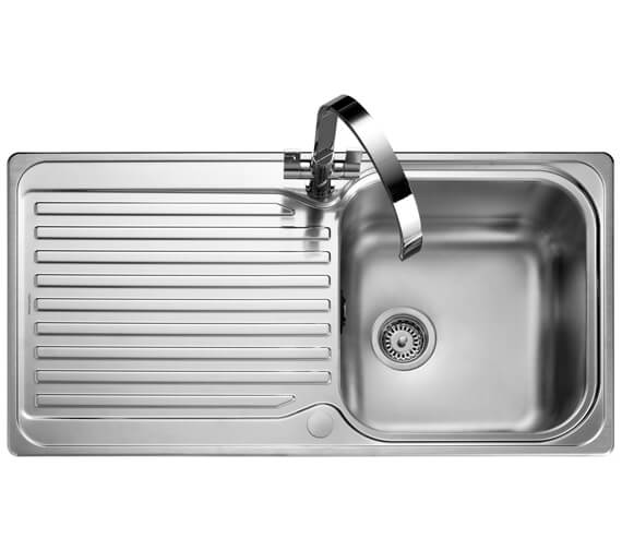 Rangemaster Sedona 985 x 508mm Micro-Sheen Finish Stainless Steel 1.0B Inset Kitchen Sink