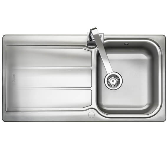 Rangemaster Glendale 950 x 508mm Micro-Sheen Finish Stainless Steel 1.0B Inset Kitchen Sink
